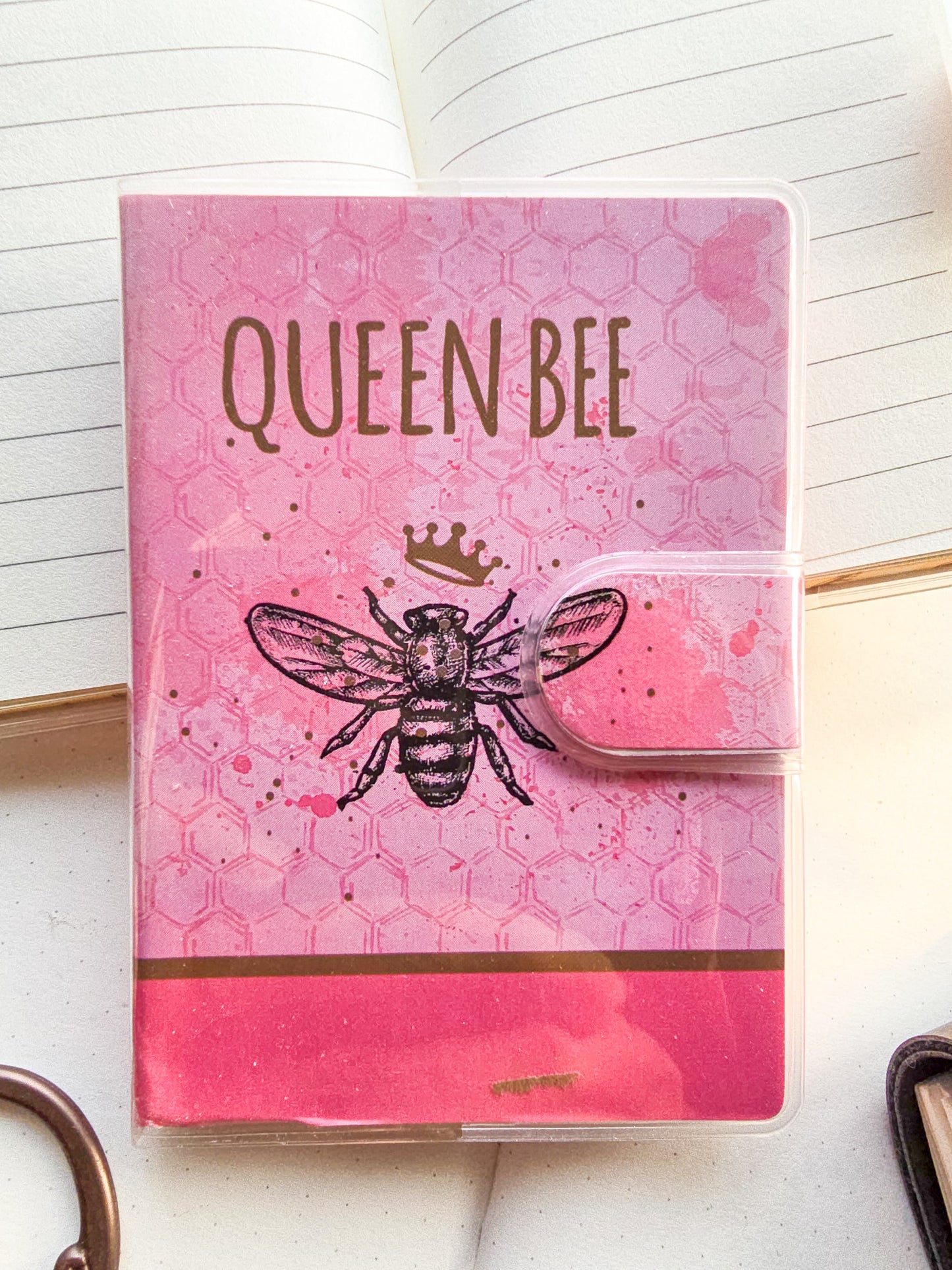 1500-35 QueenBee NoteBook Ruled Pages Pink