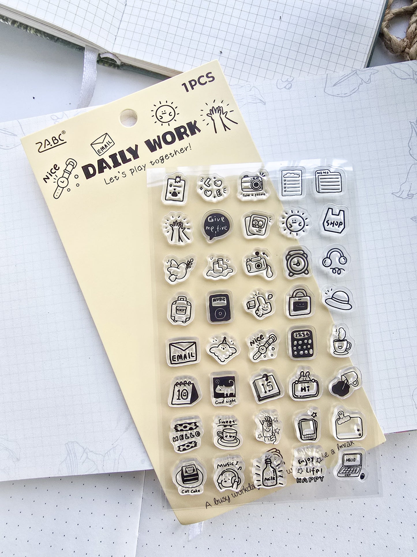 Myxw403 Clear Stamp Animal Notes Planner | 95*150mm