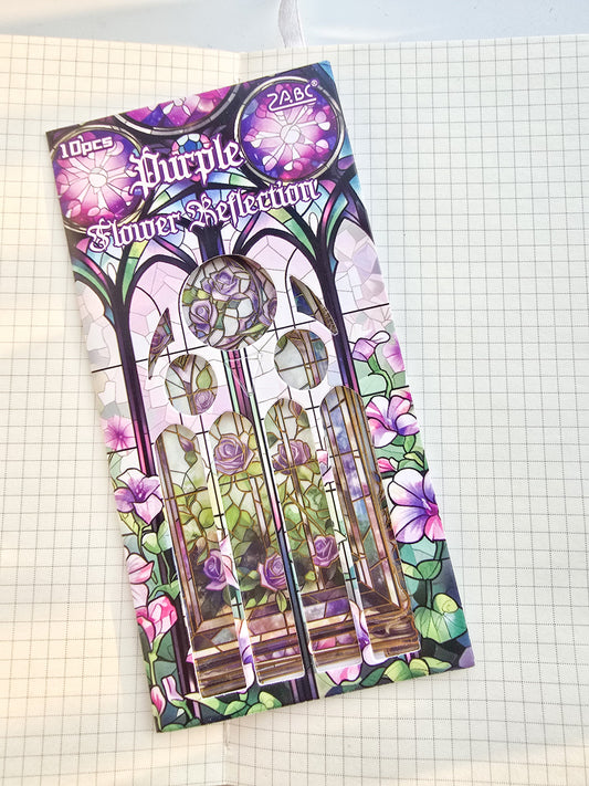 CJHS606 - sticker window Jing color series laser retro hand curtain waterproof PET material sticker