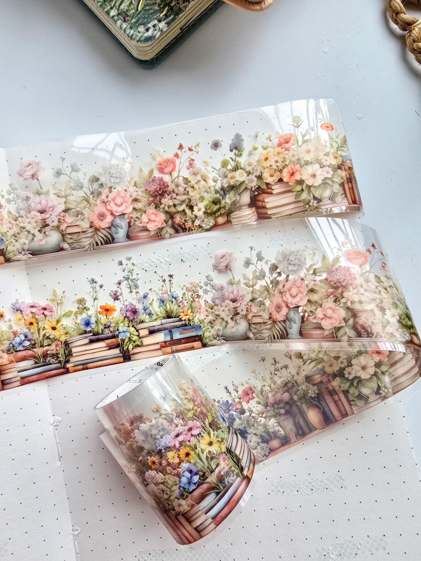 MHD-SHAY002 Transparent Sticker Roll| Library Theme | Books
