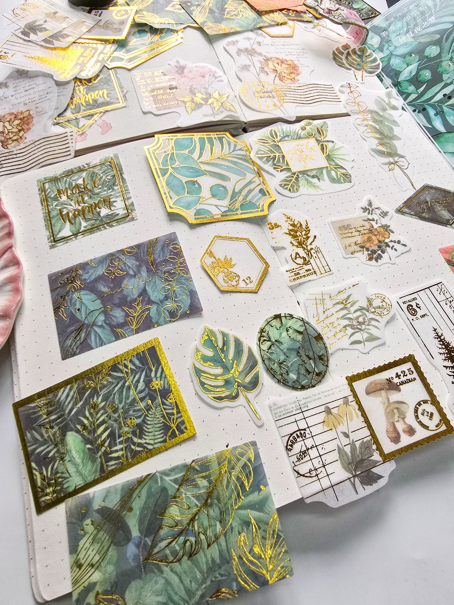 MMK06C114 NATURAL COLLECTION DECO STICKER 60 PC