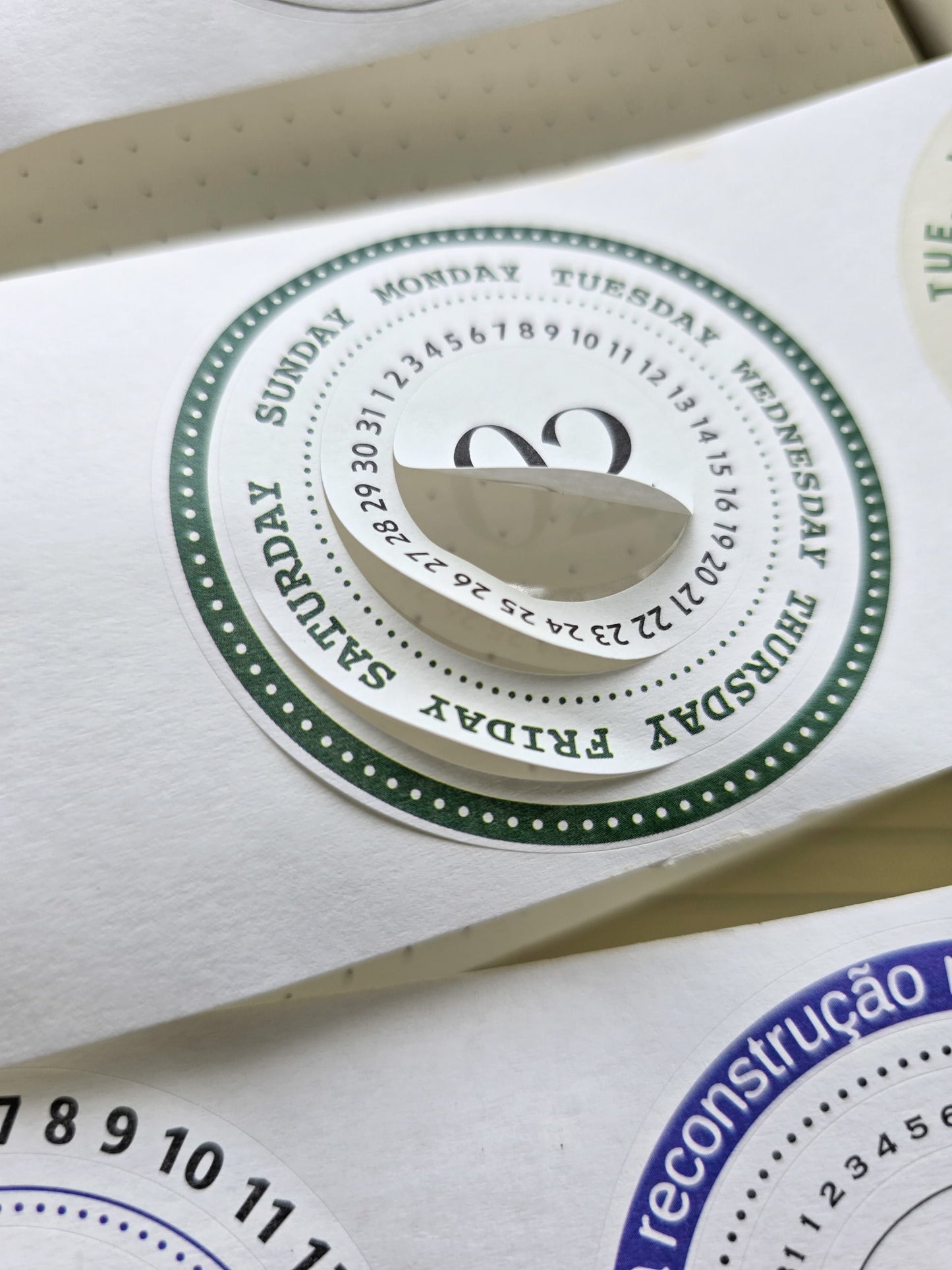 MLZJ201 -Any One Random Sticker Roll| Date Series boxed tape Moran's Land series English text landscaping precut film recycling stickers