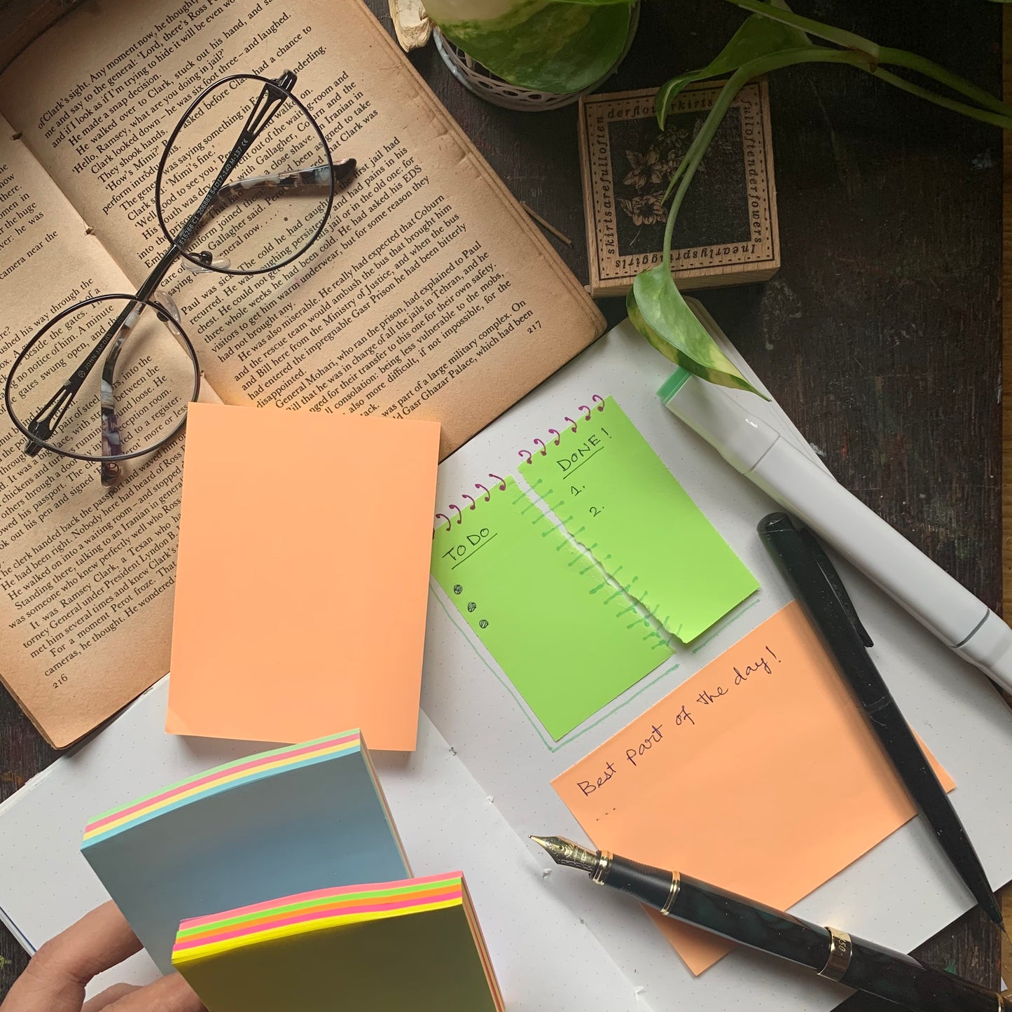 STICKY NOTE Pastel 4 colors | 3x3 Inch | Each Color 20 Pcs | Total 100 Pcs