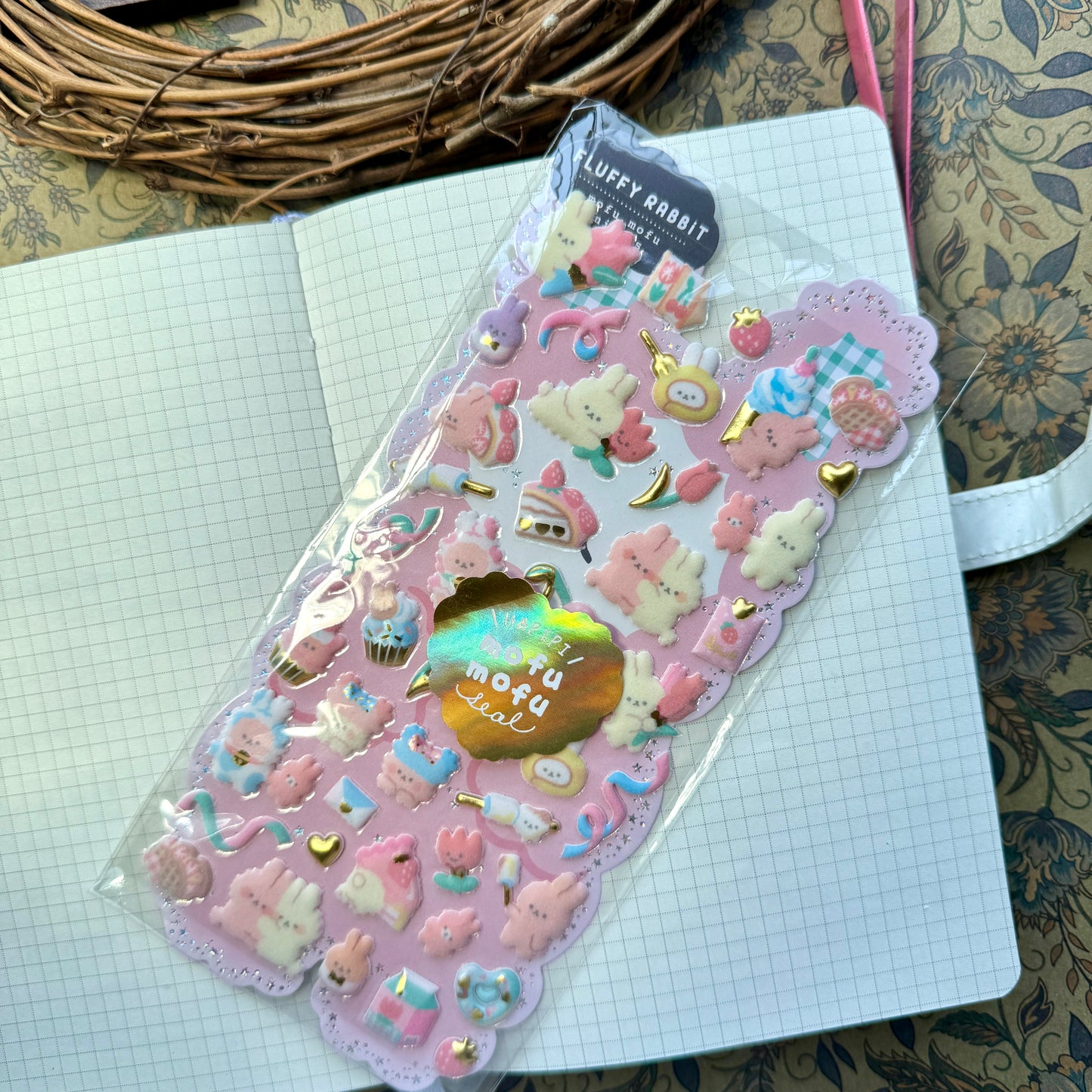 SL-ASE- 04 Kawaii Decorative Fluffy Sticker 3D