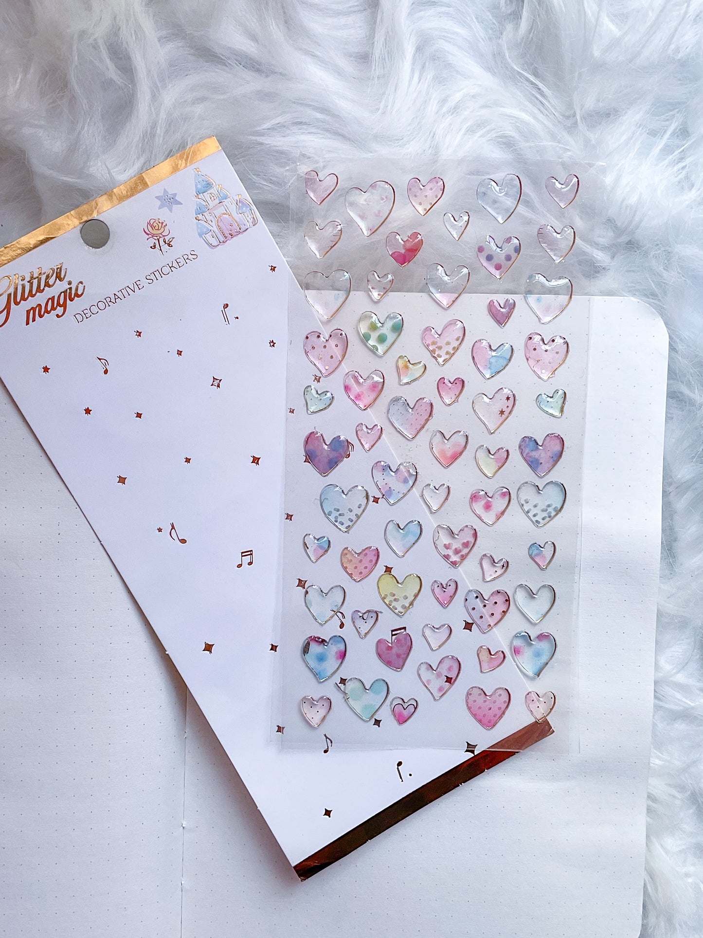 GB21027 | Glitter Magic | Decorative Stickers | 3D| Transparent Sticker |