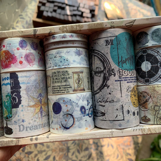 SGJS1006 Vintage Washi Tape Set | Length 2mtr Each | 18 Pcs Set