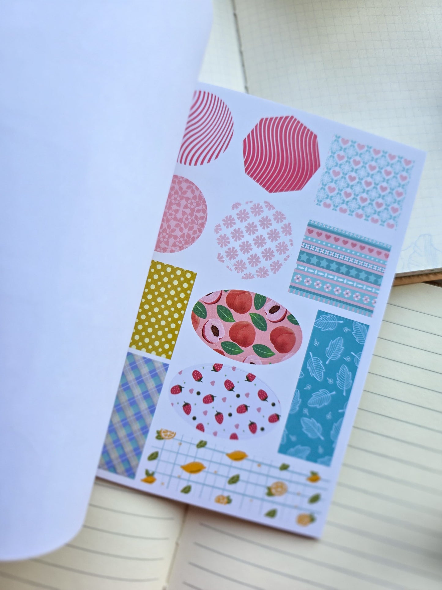 BTRJ-404 Kawaii Paper Sticker book Orange | Warm Orange Astral | 20 Pages