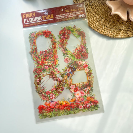 CHHM602 -flat posting paper fleeting pictorial series retro cutting film stamping hand account creative sticker diy