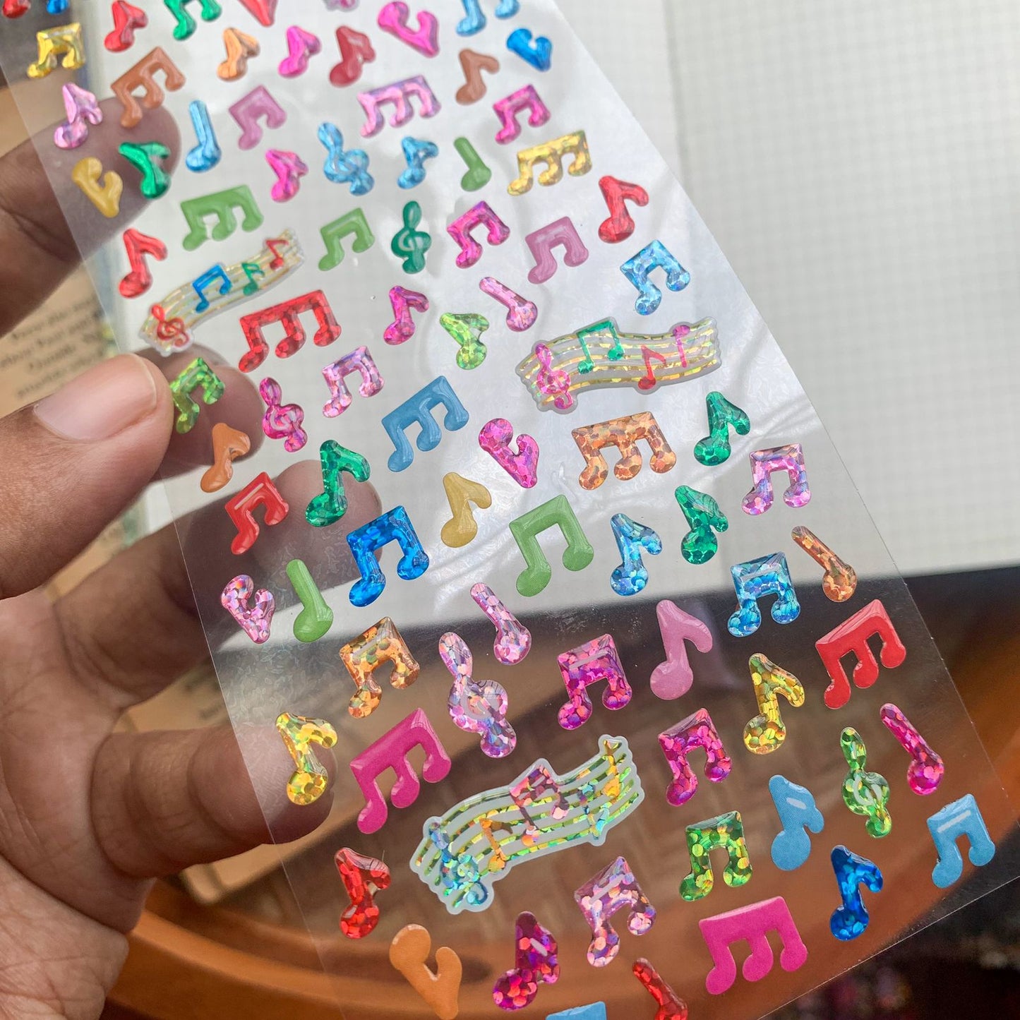 SLAYB - 3D Decorative Stickers Music | 1 sheet