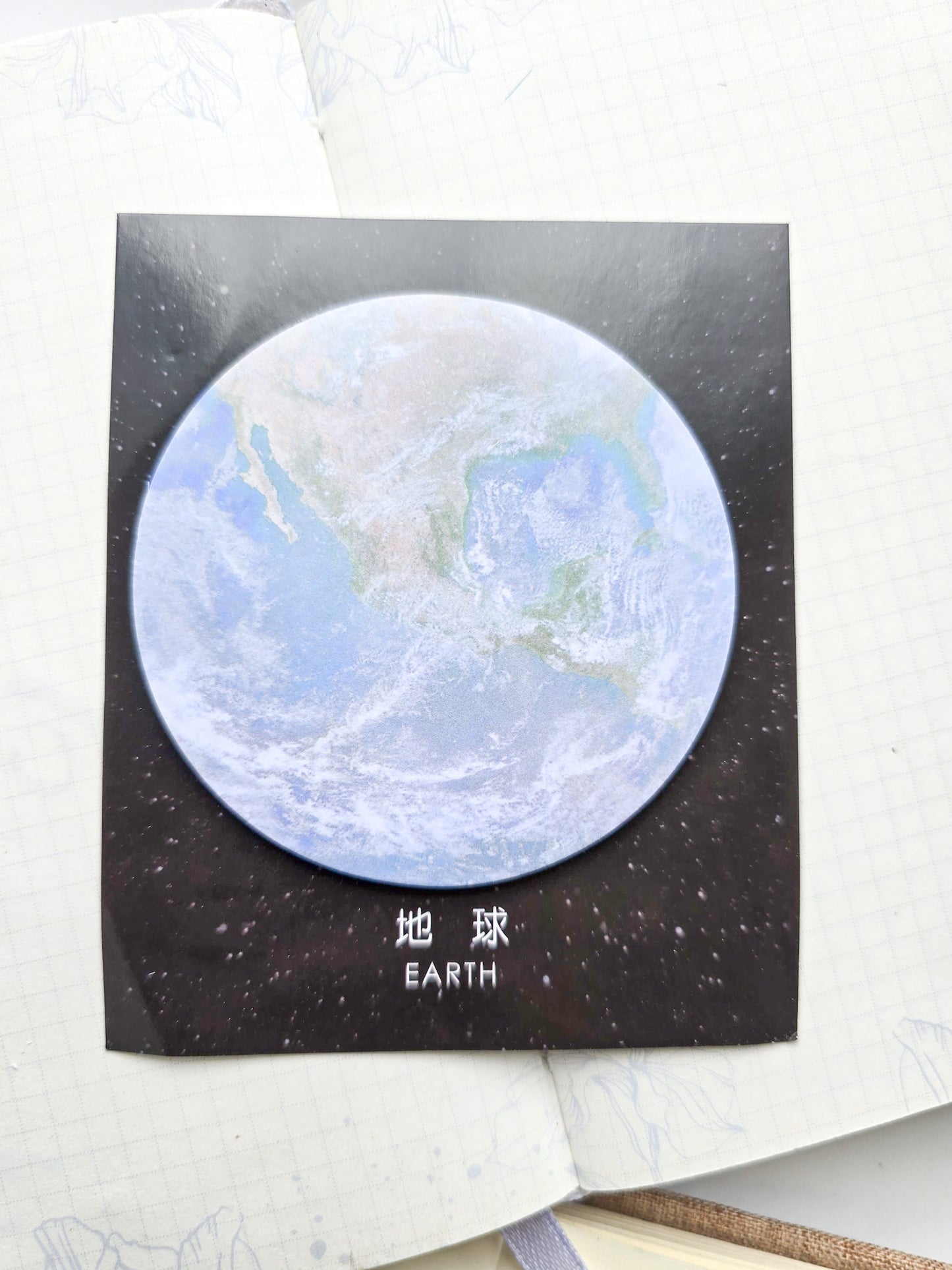 Zs18568 Planet Sticky Notes Earth | 30 pcs 76*76mm