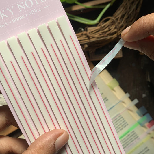 88205 - STICKY NOTES Purple 8 STRIPE 160 tabs | 14X5MM | Sticky Tab