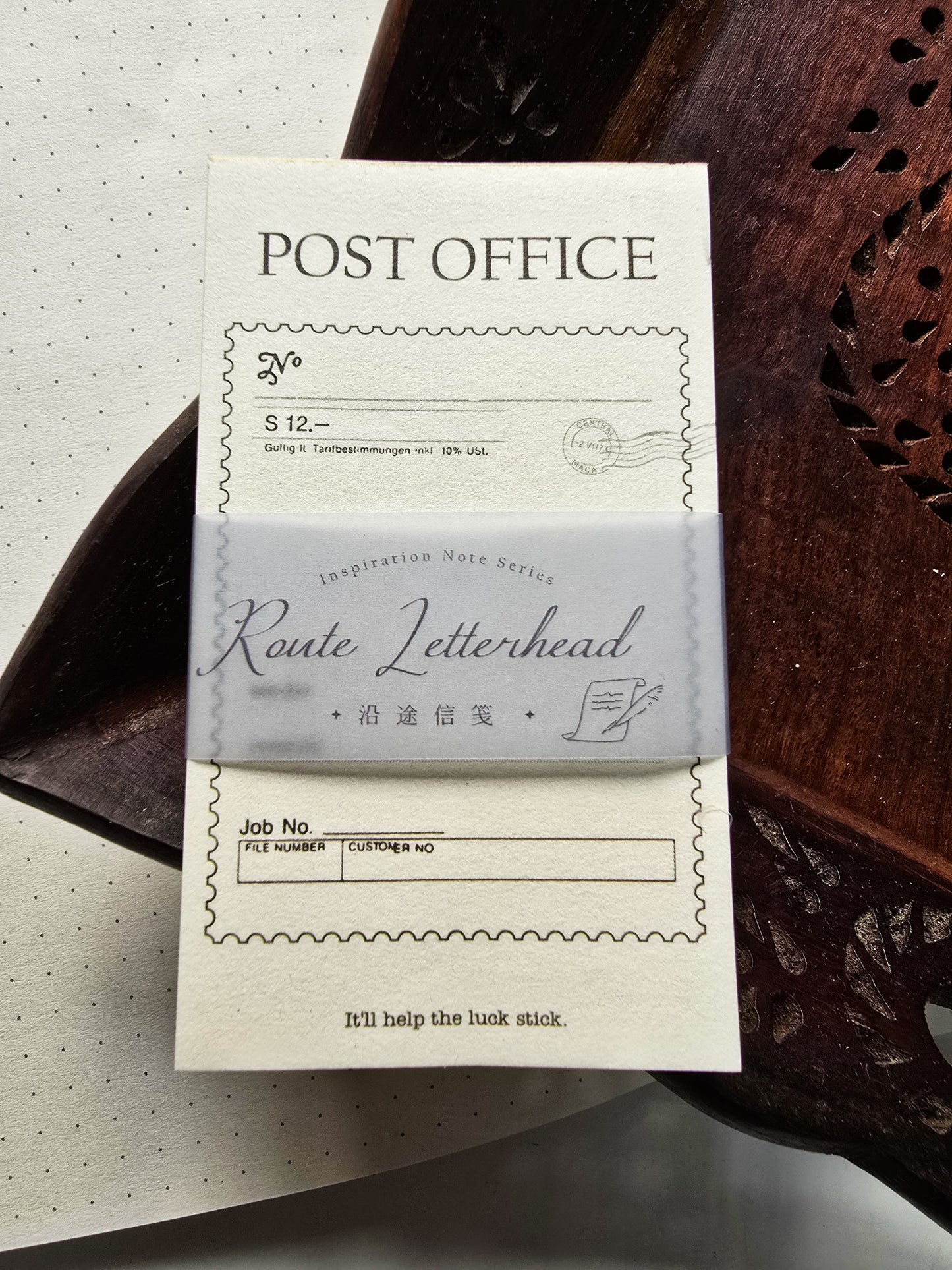 MMK05H093 Journal paper| Metarial Paper Vintage Paper |Route Letterhead | 30 pcs