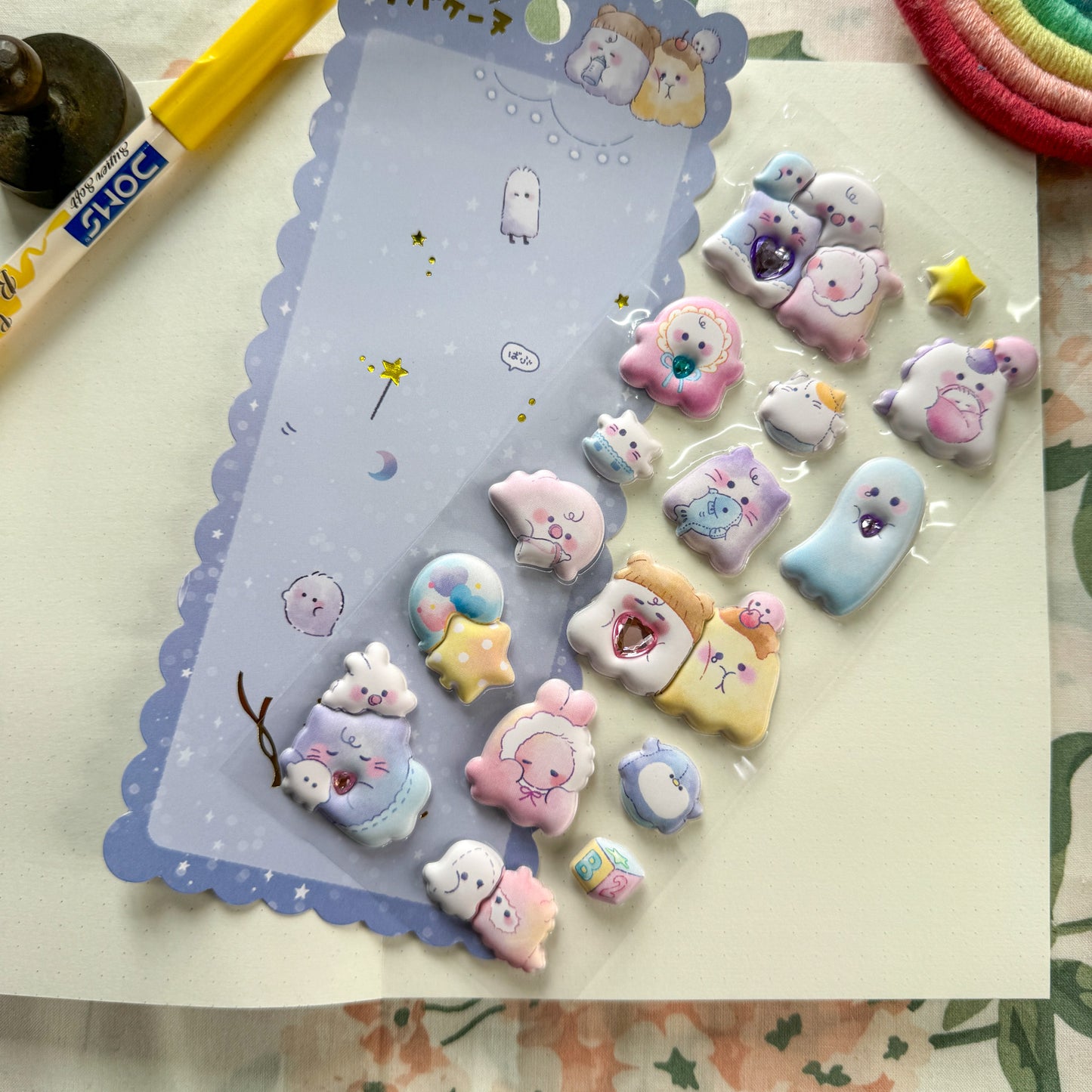 SL-ANT 26 - Kawaii Decorative Fluffy Sticker 3D