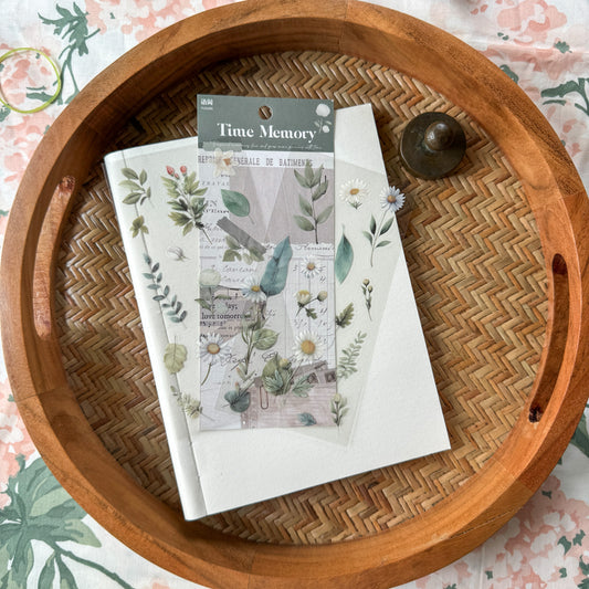 Tz7402B Time Memory Flower Sticker Pack 2 Sheets