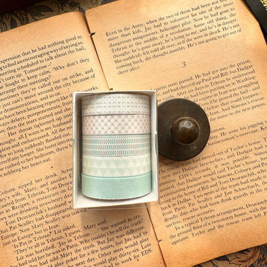 HZ01B-#2 Washi Tape Set | Length 2mtr Each | 5 Pcs Set | Width 10mm each