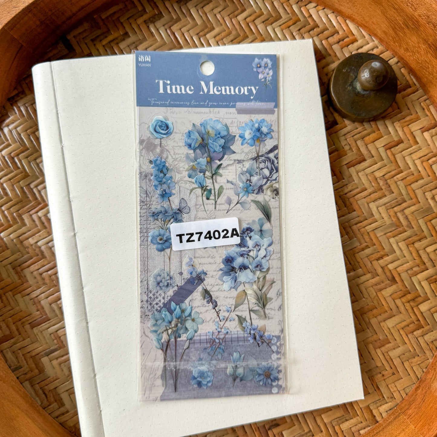 Tz7402A Time Memory Flower Sticker Pack 2 Sheets