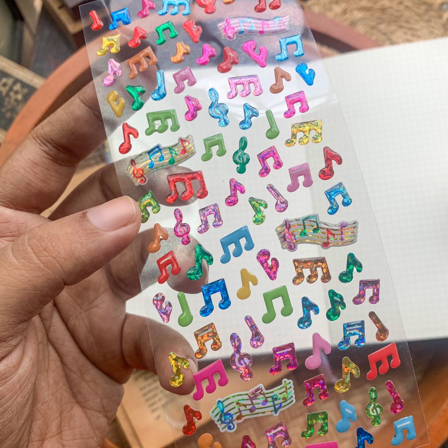 SLAYB - 3D Decorative Stickers Music | 1 sheet