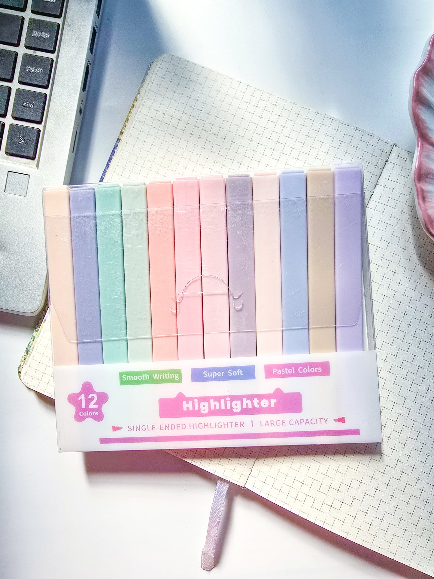 MGZ-508 Pastel Highlighter 12 Pcs Set| Aesthetic Cute Highlighters Colors