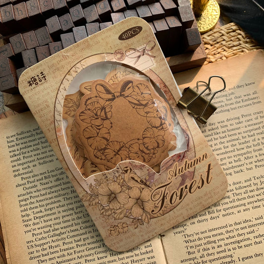 TS06G187 Candy Poetry Retro Paper Cutout 40Pc