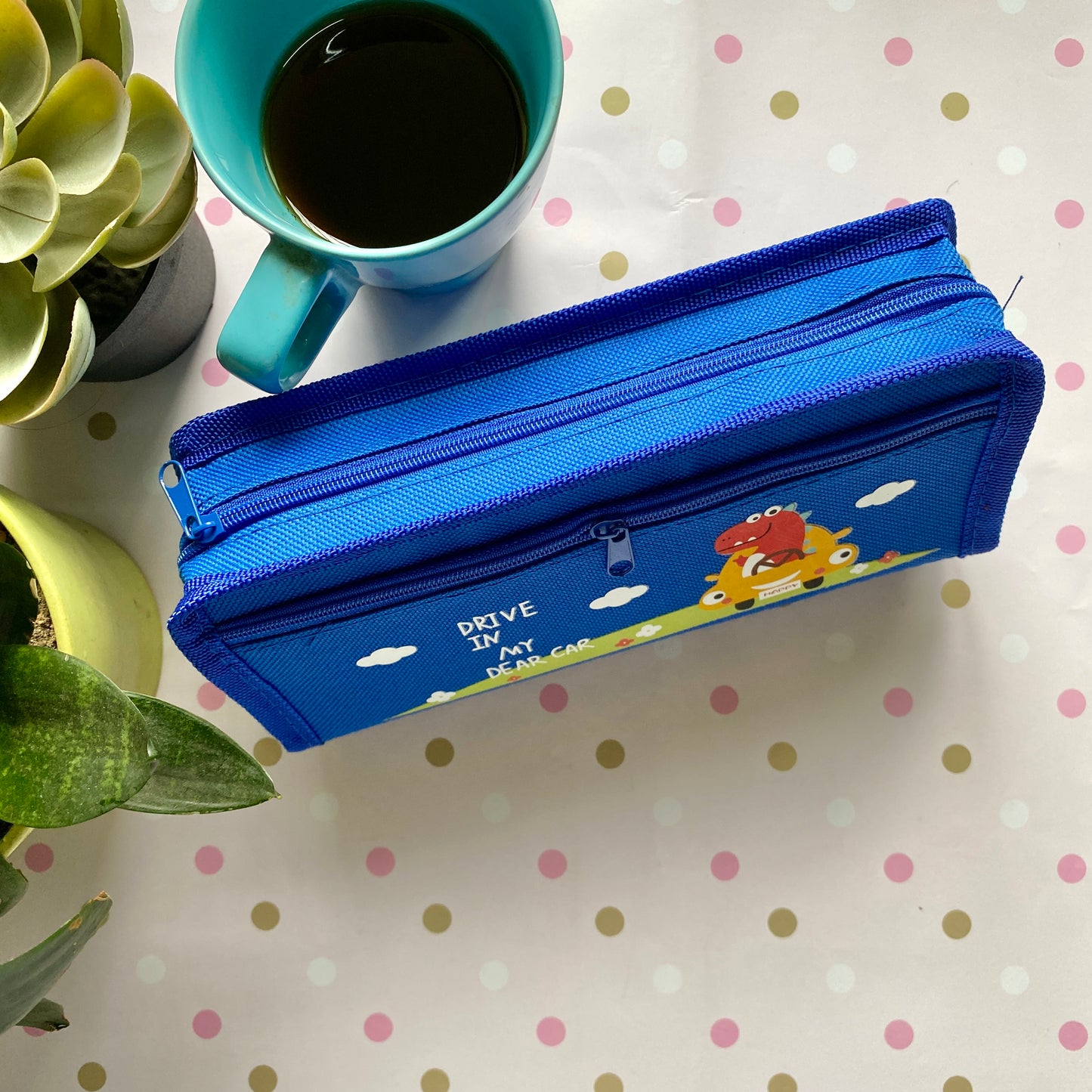 Pencil bag blue | size- 21x9x5 cm
