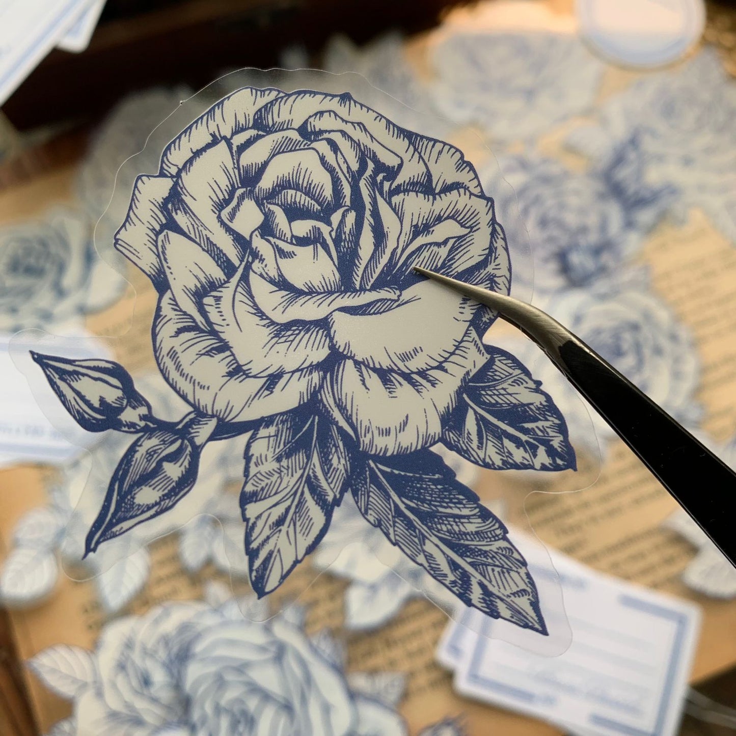 MHD006 Blooming Flower Sticker 76*80Mm 40Pc