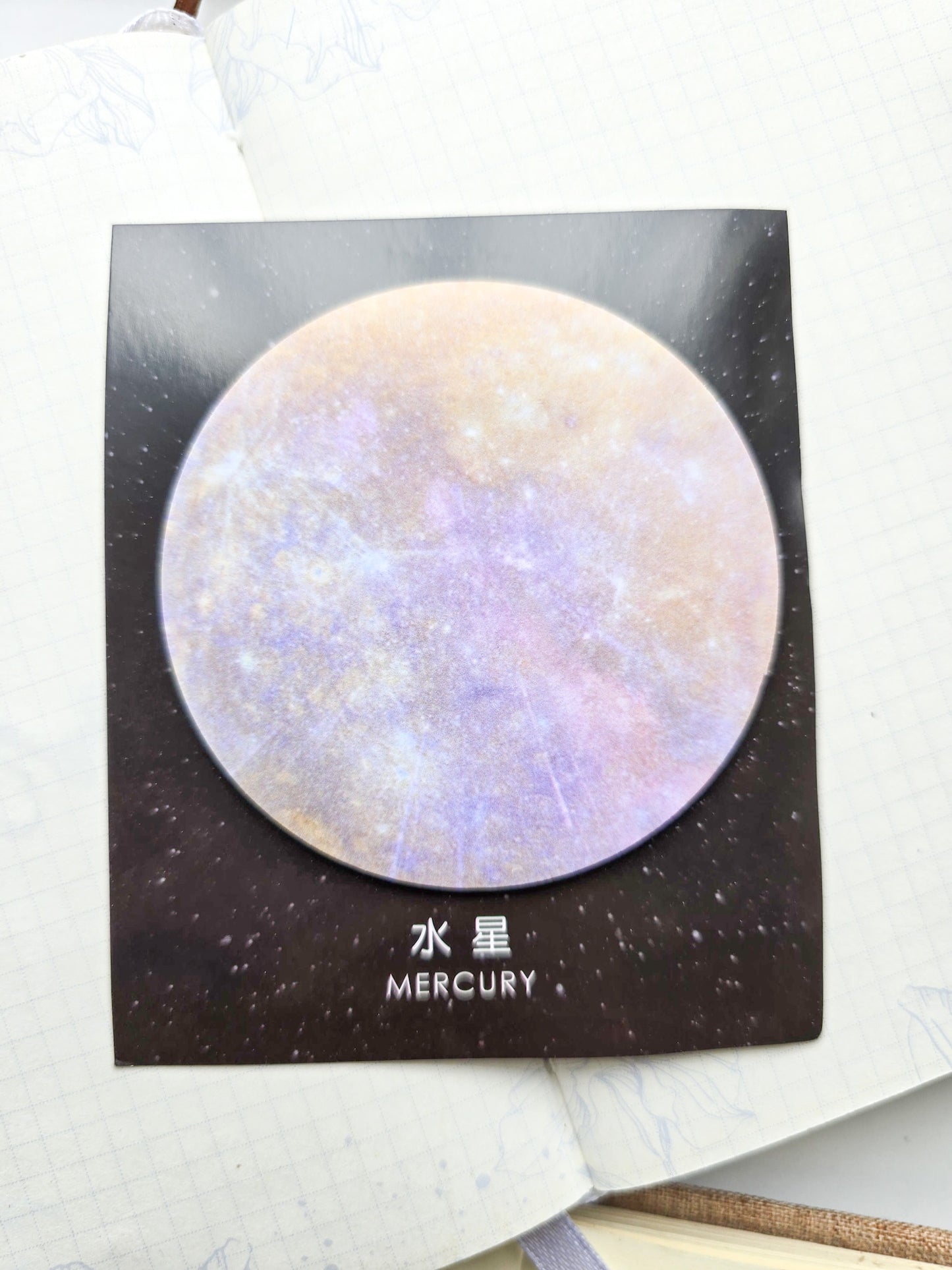 Zs18568 Planet Sticky Notes Mercury | 30 pcs 76*76mm