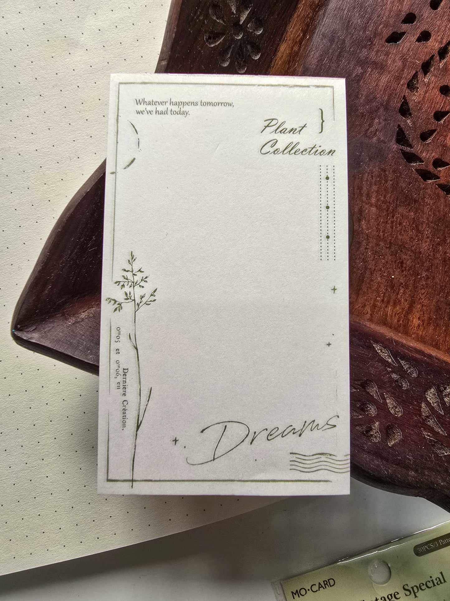 MMK05H092 Journal paper| Metarial Paper Vintage Paper| Plant Collection Book | 30 pcs