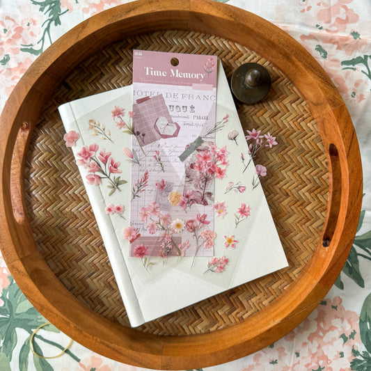 Tz7402D Time Memory Flower Sticker Pack 2 Sheets