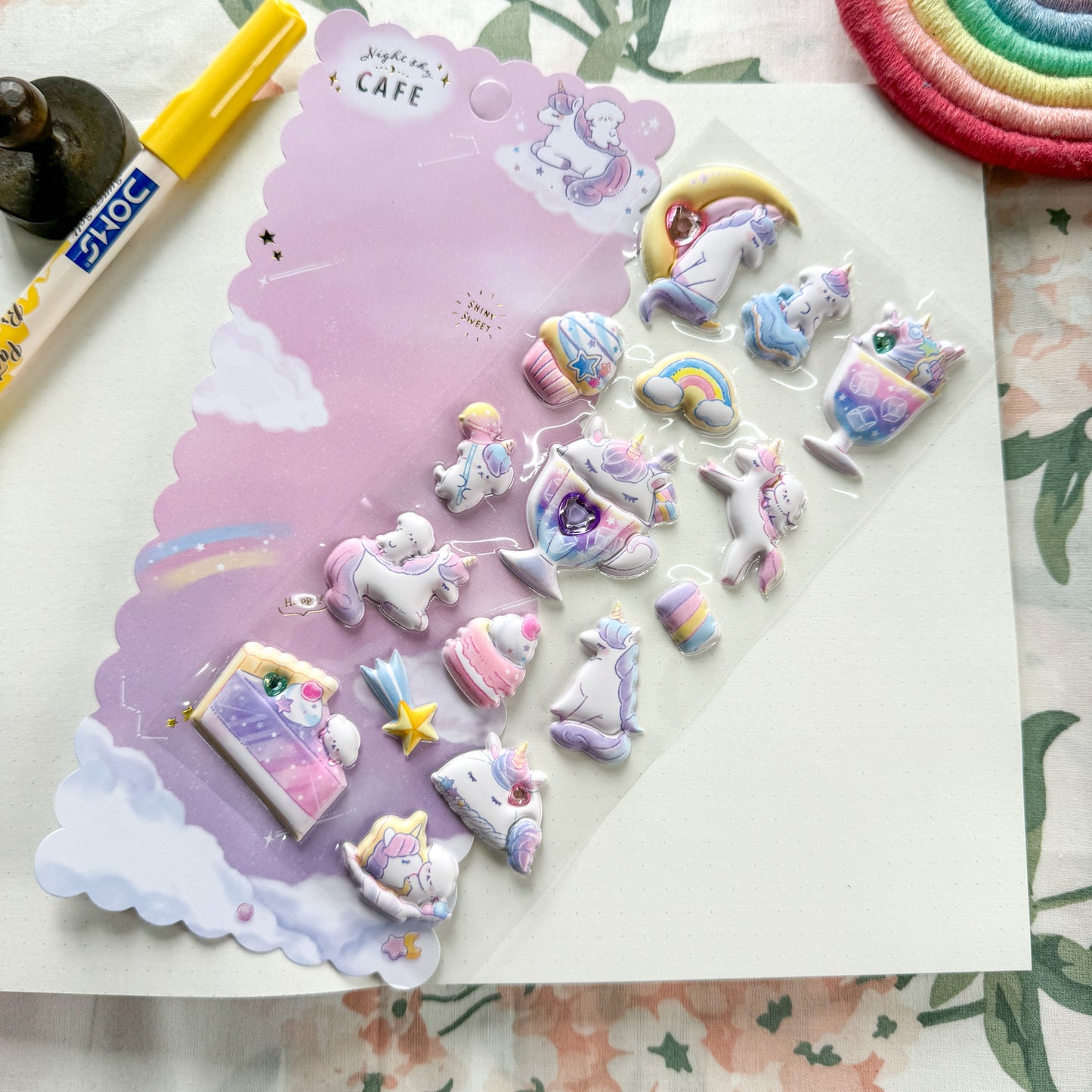 SL-ANT 23 - Kawaii Decorative Fluffy Sticker 3D