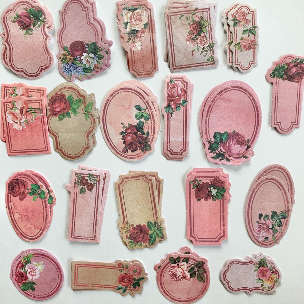 MMK06F170 - Vintage Rose Sticker Pack | 60 Pcs