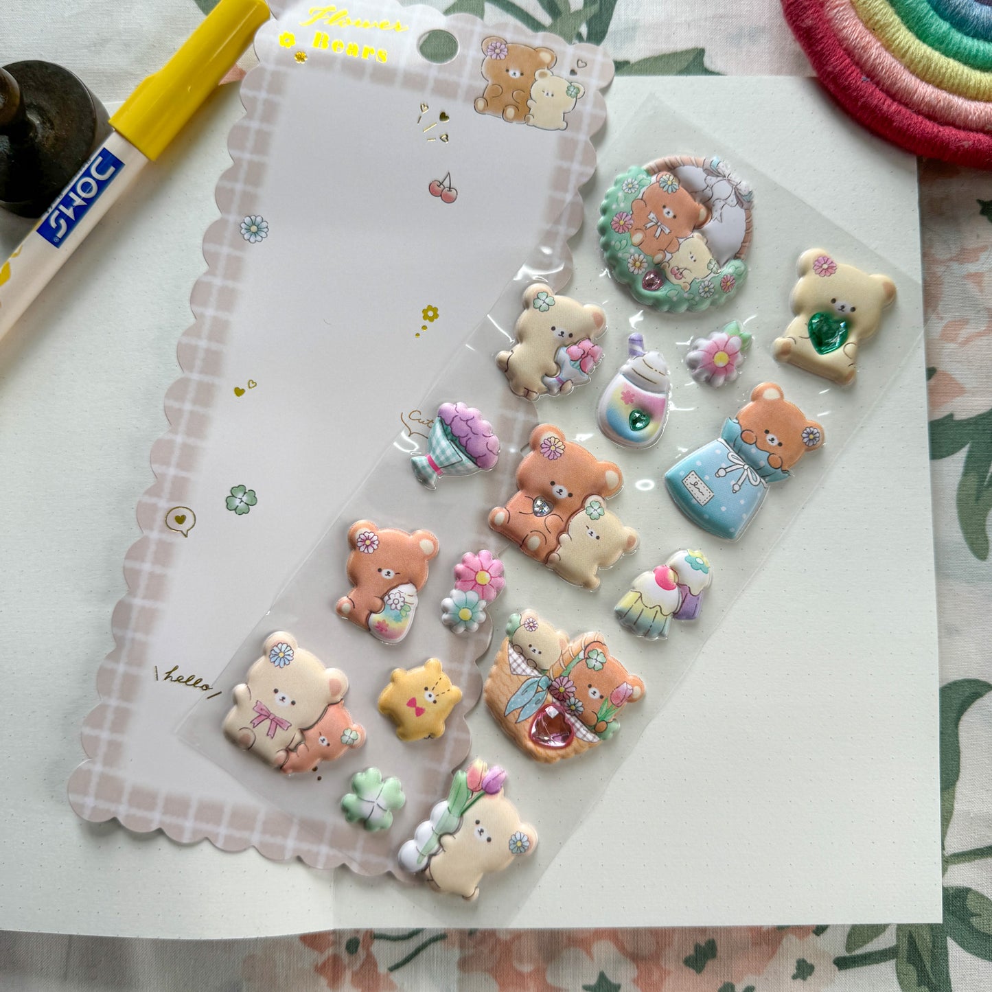 SL-ANT 20 - Kawaii Decorative Fluffy Sticker 3D