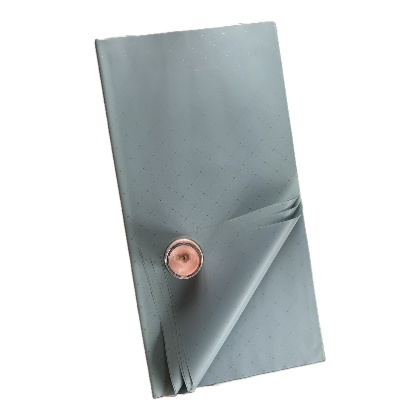 5 Pcs Flower Gift Wrapping Paper grey golden dot