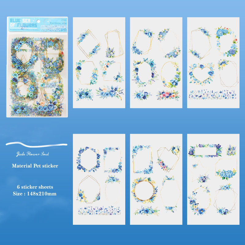 CHHM601 - Flat posting paper fleeting pictorial series retro cutting film stamping hand account creative sticker diy