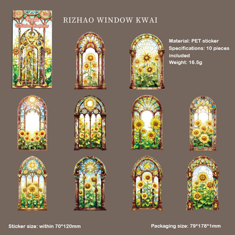 CJHS603 - sticker window Jing color series laser retro hand curtain waterproof PET material sticker