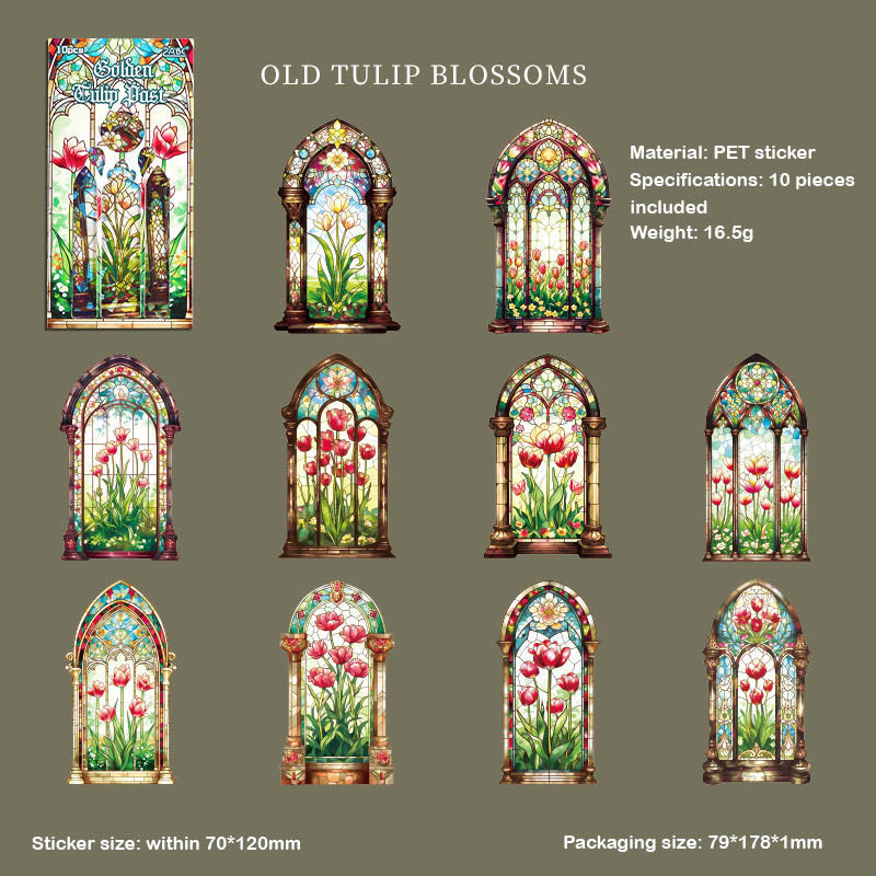 CJHS605 - sticker window Jing color series laser retro hand curtain waterproof PET material sticker