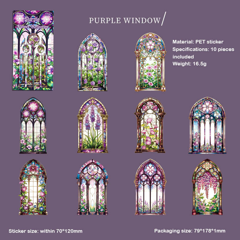 CJHS606 - sticker window Jing color series laser retro hand curtain waterproof PET material sticker