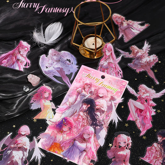 XM2405ECYTZB-001A-Xinmo PET sticker pack Star Fantasy series cartoon character handbook decoration material Guka 20 pieces 4 types