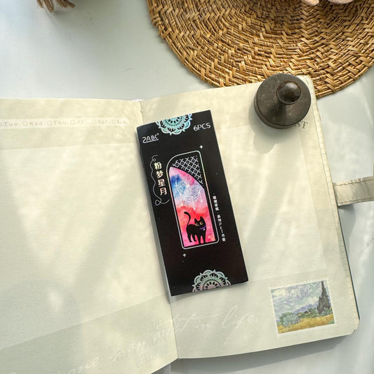 CCXM601 - bright star meow series of books pet bookmarks small gift ideas senior sense