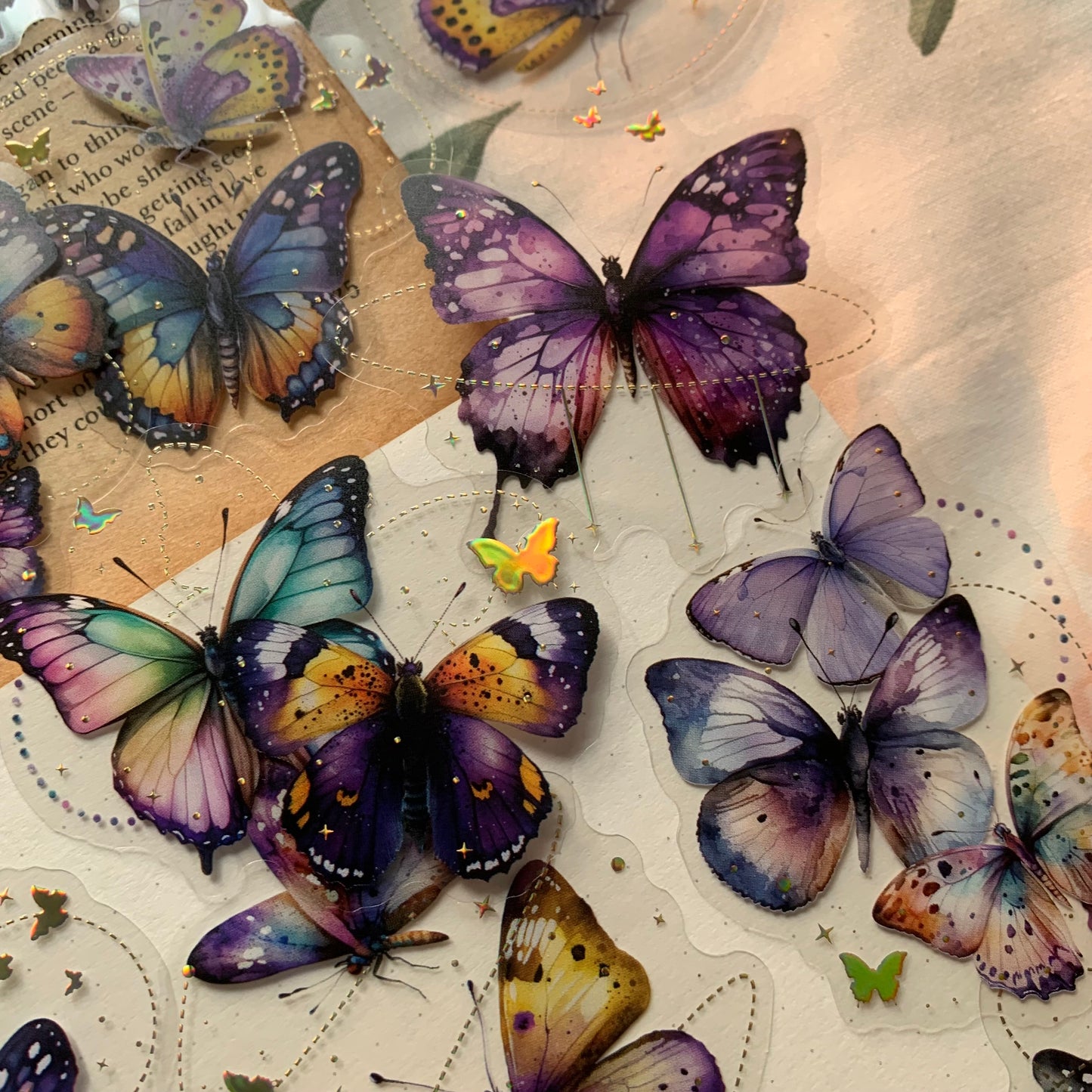 Pphd003 Graceful Butterfly Sticker 20Pc