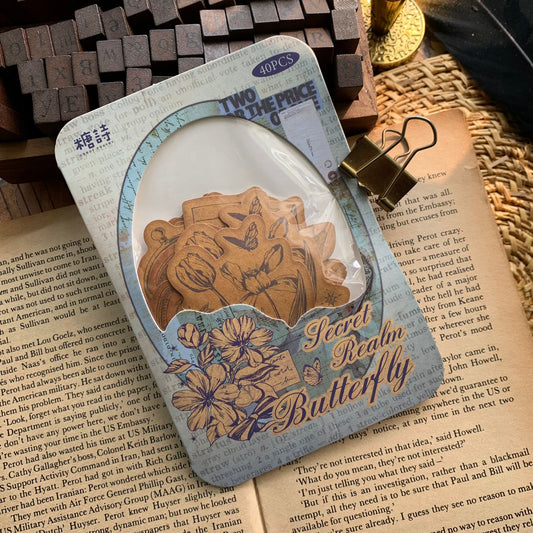 TS06G186 Candy Poetry Retro Paper Cutout 40Pc