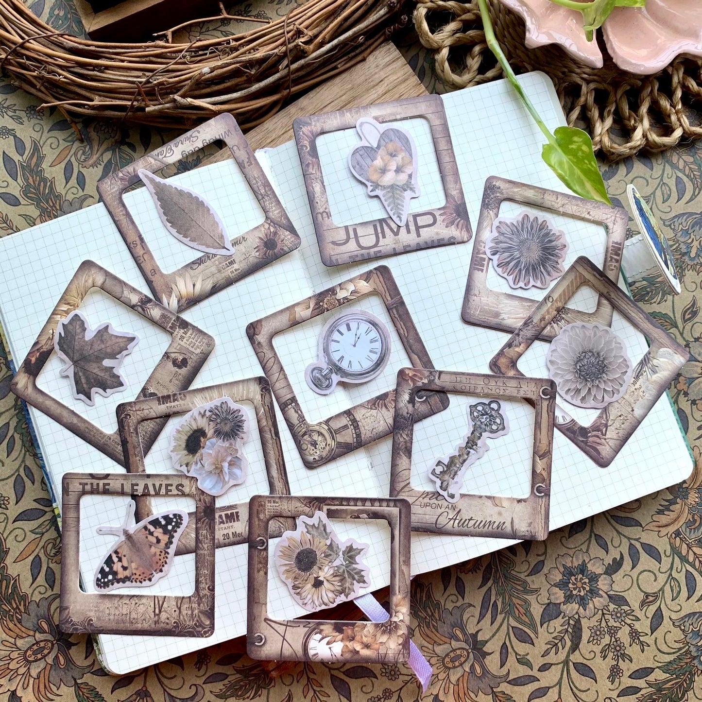 BQ2308CCD -d Diy Journal Frame Sticker 20Pcs