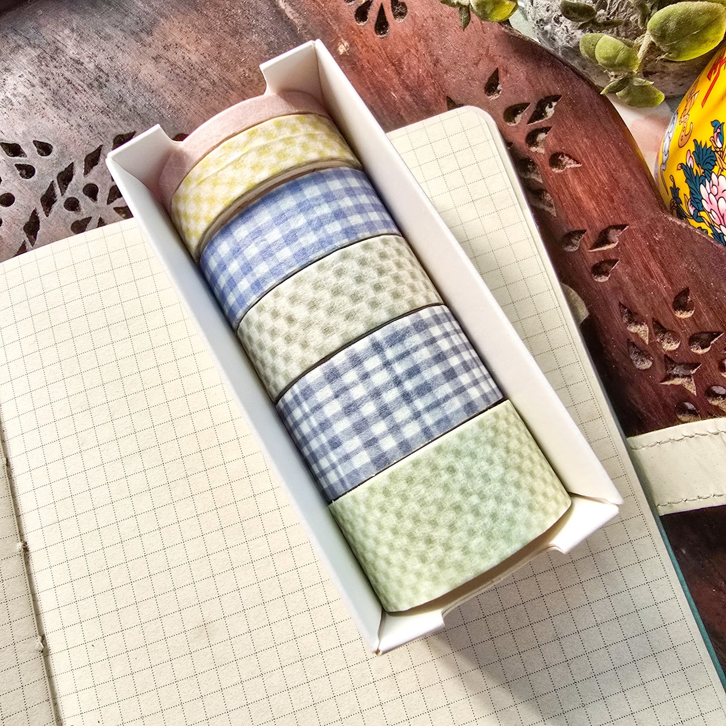 #DJ7 - Washi Tape Set of 6 - 2mtr