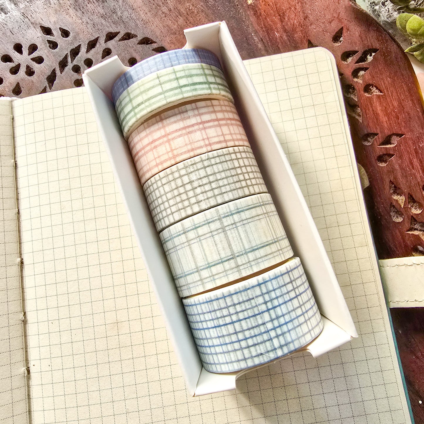 #DJ8 - Washi Tape Set of 6 - 2mtr