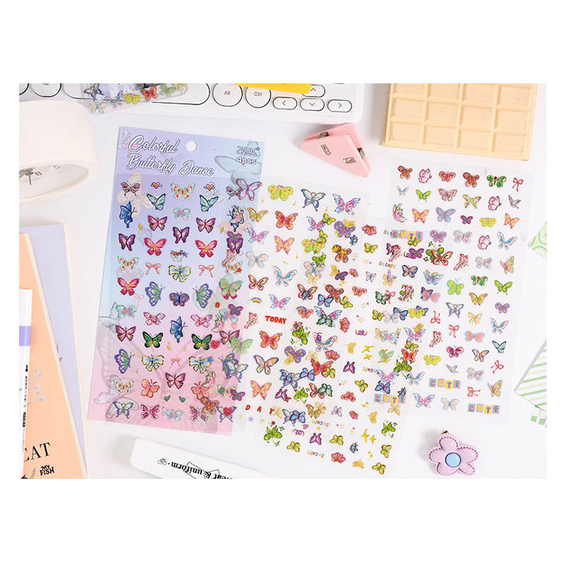 DMXH401 - sticker bag retro recycling set series hand account material mobile phone box creative stickers