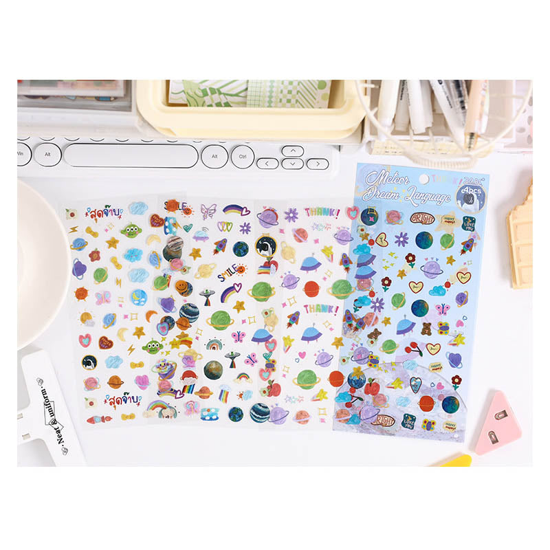 DMXH403 - sticker dream star series waterproof pet film material sticker cute creative sticker