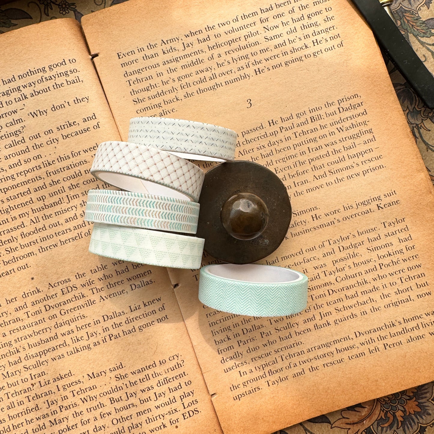 HZ01B-#2 Washi Tape Set | Length 2mtr Each | 5 Pcs Set | Width 10mm each