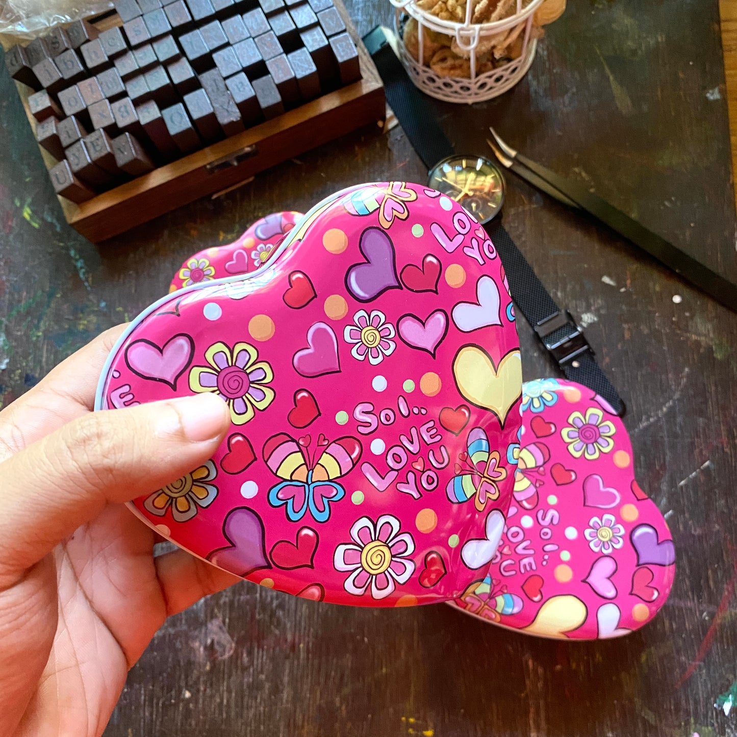 Heart Shaped 3in1 Metal Multipurpose Box | Box1 -12.5cmx5cm | Box2 - 10cmx4cm | Box3 - 8cmx3cm | Gift Box | Jewellery Box