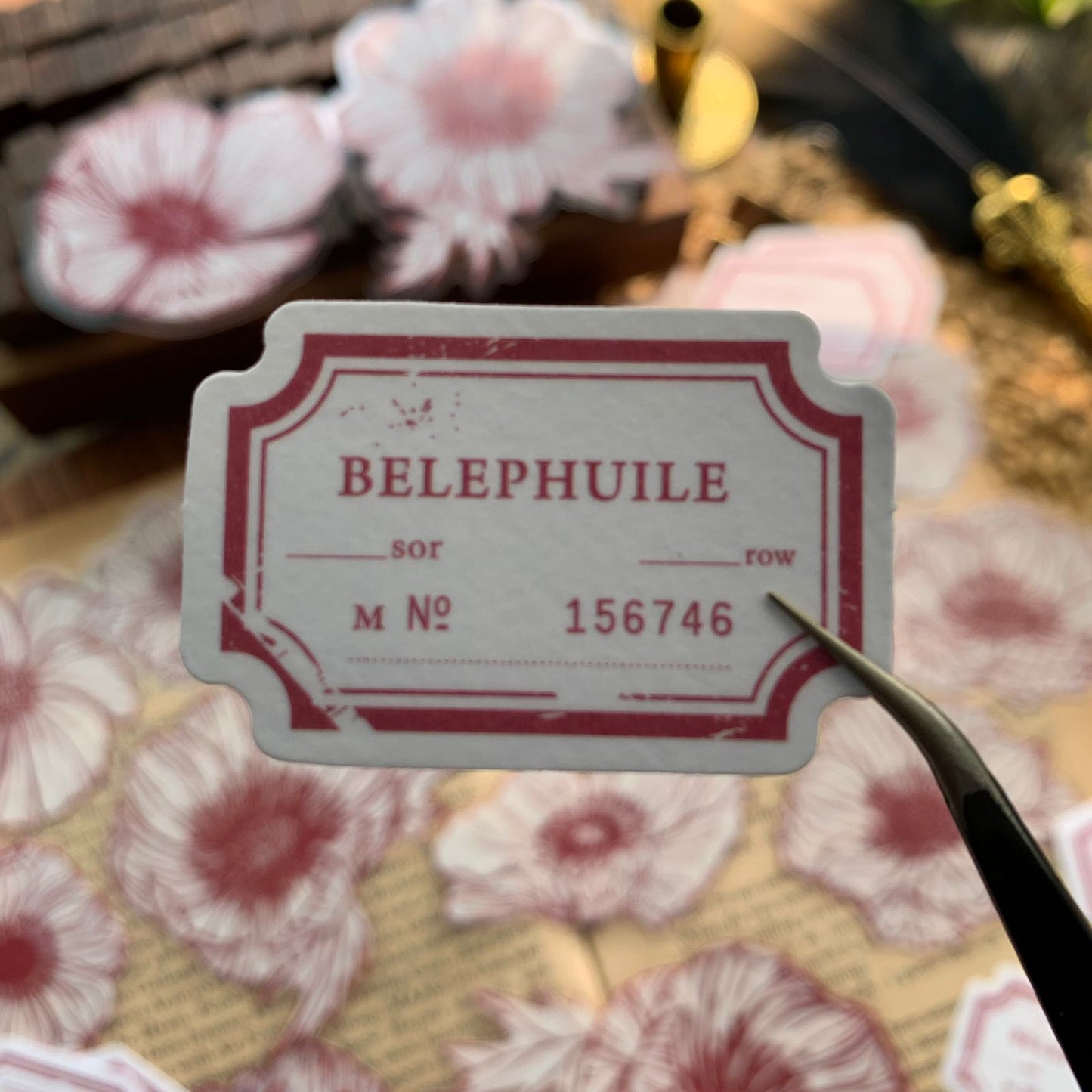 MHD004 Blooming Flower Sticker 76*80Mm 40Pc