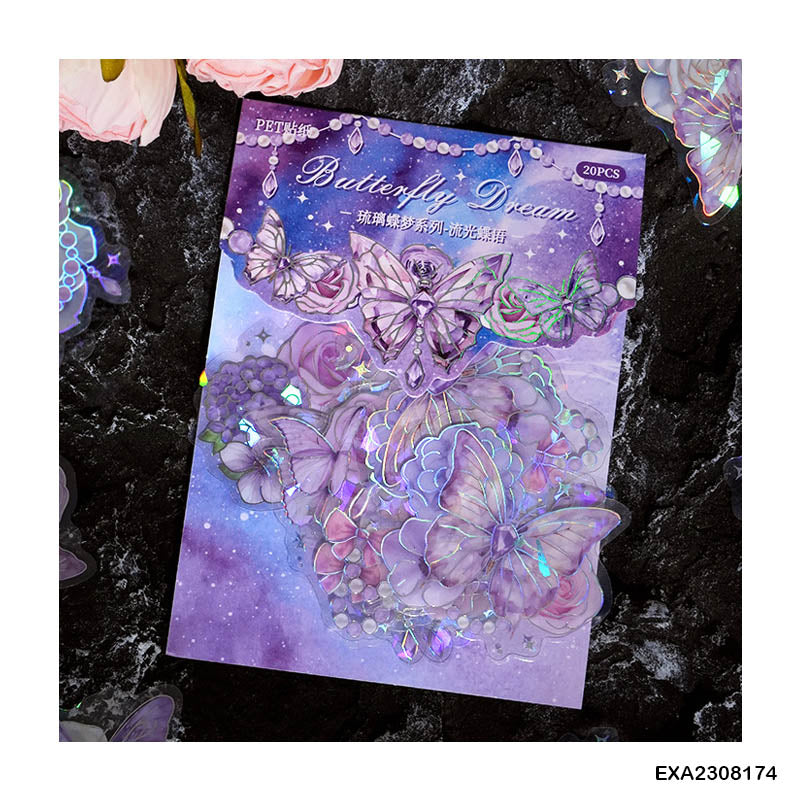 EXA2308174 Butterly Dream Pet Sticker Ss 20Pc
