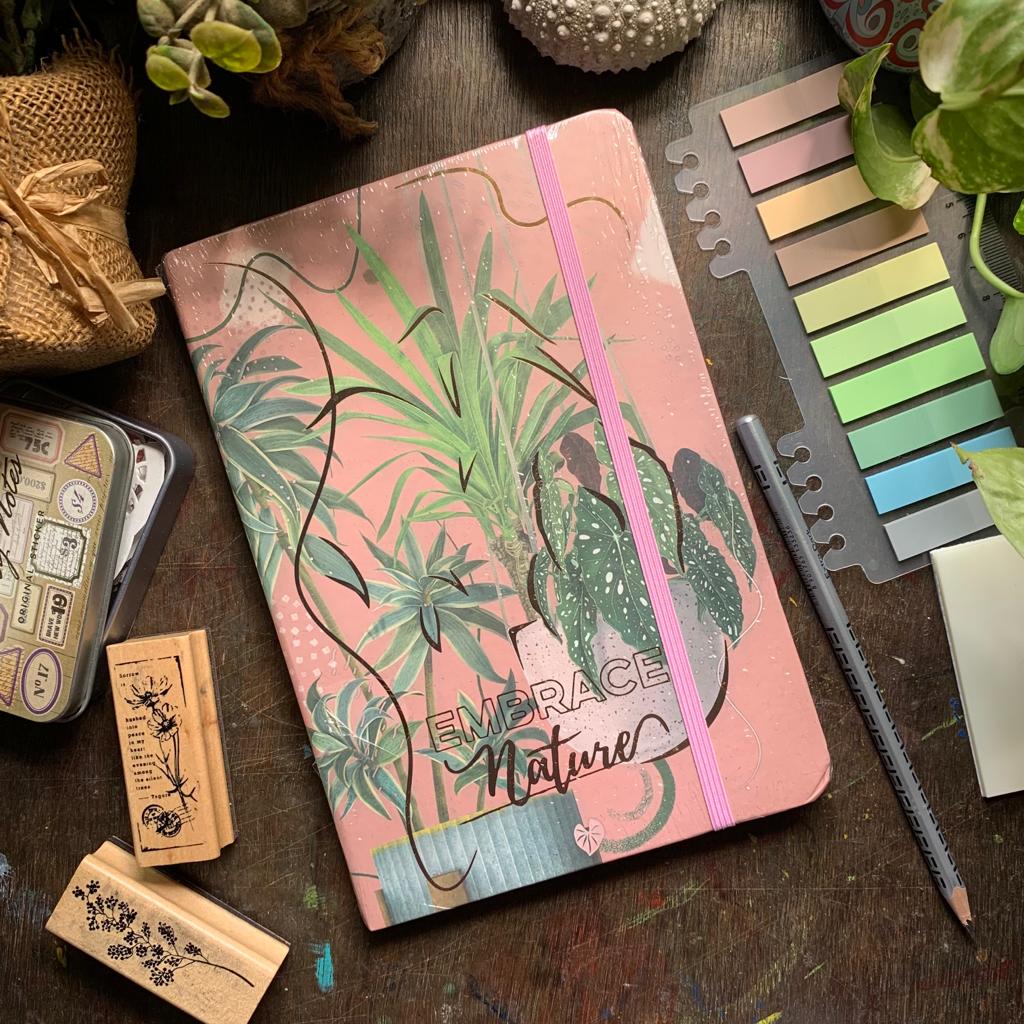 MG16139-2 | Magnetic Notebook A5 Ruled Paper Natural Shade| Pages 160(80*2)